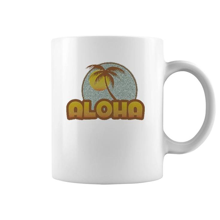 Retro Hawaii Tee Vintage Aloha Sunset Beach Coffee Mug