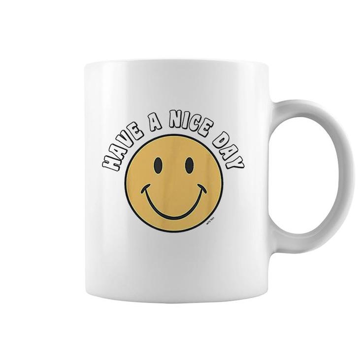 Retro Kid Adult Puck Smile Face Have A Nice Day Smile Happy Face Coffee Mug