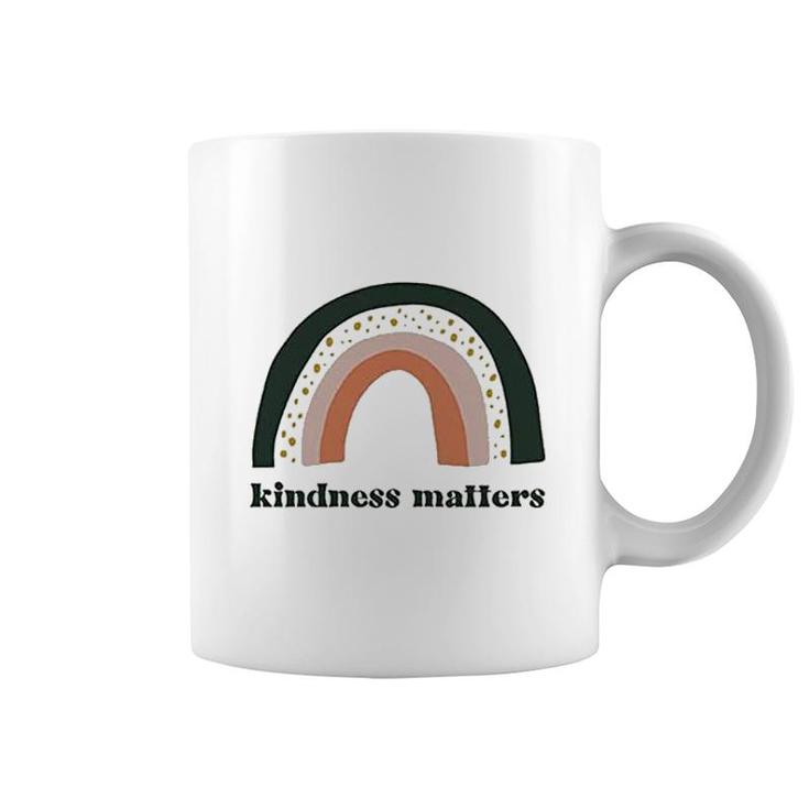 Retro Rainbow Kindness Matters Coffee Mug