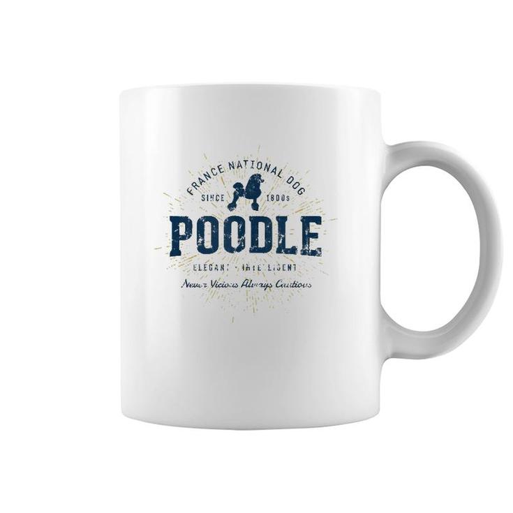 Retro Vintage Poodle  Coffee Mug