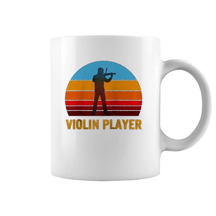 Retro Vintage Style Sunset Violin  Coffee Mug