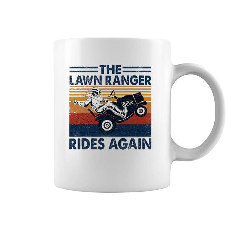 Retro Vintage The Lawn Ranger Rides Again Coffee Mug