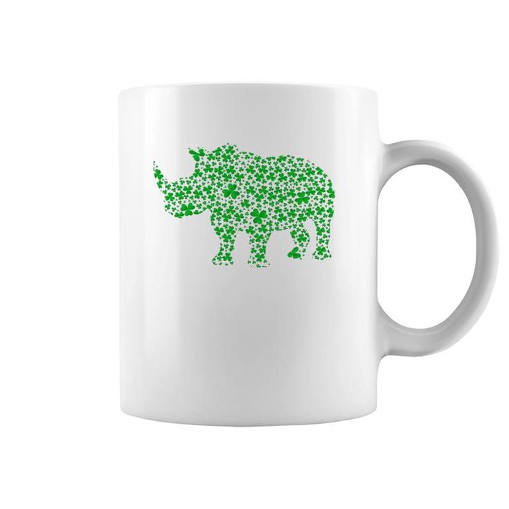 Rhino Lover Leprechaun Rhino St Patrick's Day Coffee Mug