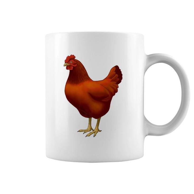 Rhode Island Red Hen Chicken Lover Coffee Mug