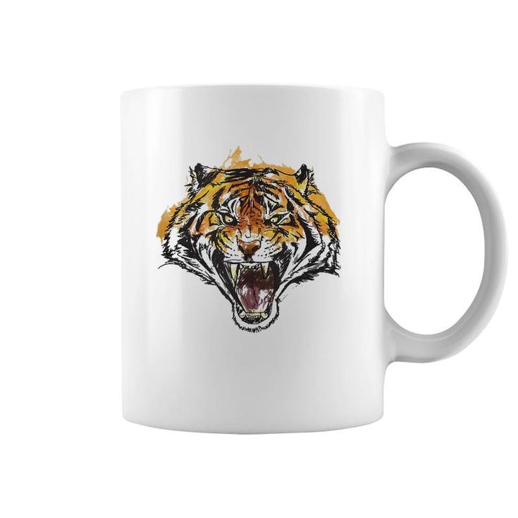 Roaring Tiger Fierce And Powerful  Coffee Mug