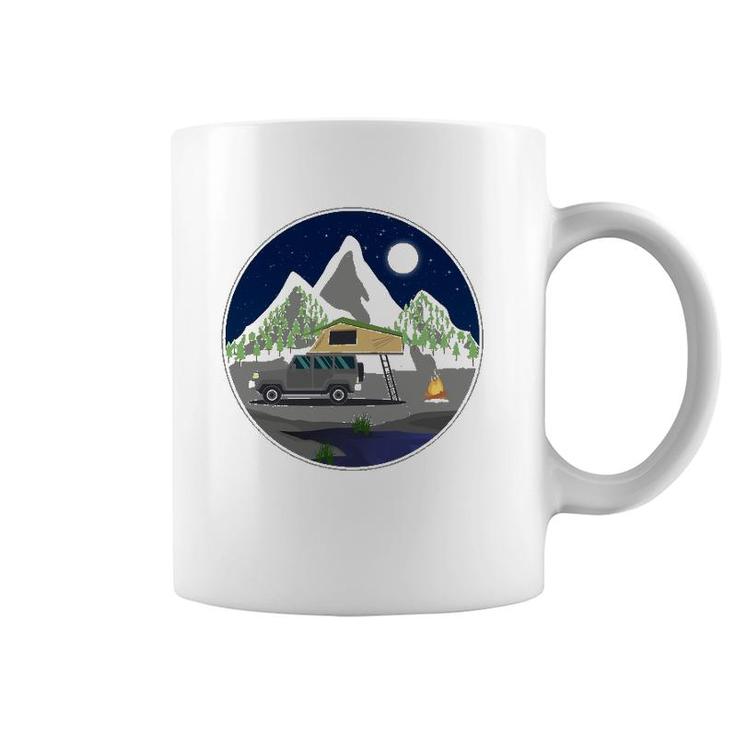 Rooftop Tent - Camping Camper Outdoor Nature Gift Adventure Coffee Mug