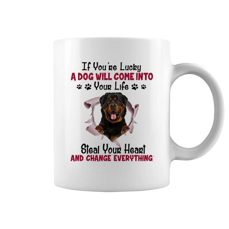 Rottweiler If You Are Lucky Coffee Mug