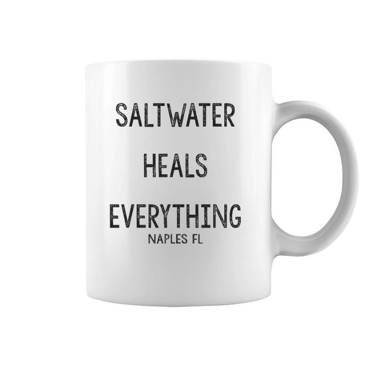 Saltwater Heals Everything Naples Florida Coffee Mug