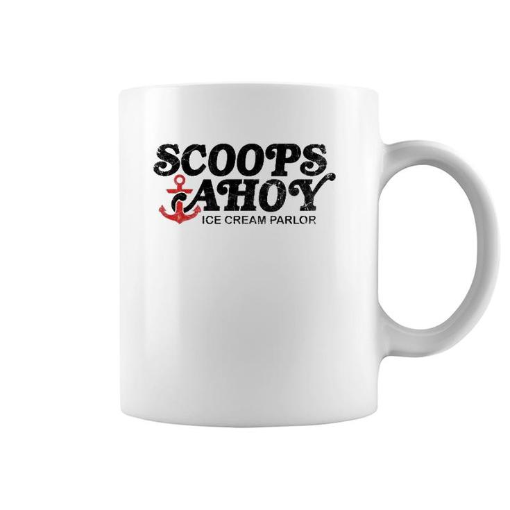 Scoops Ahoy Ice Cream Parlor  Dark Coffee Mug