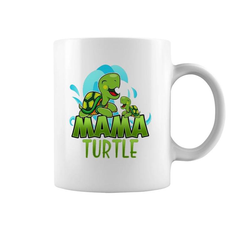 Sea Turtle Family Mama Child Mother Laughing Family Group Coffee Mug