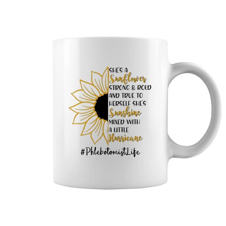 She A Sunflower Phlebotomist Coffee Mug