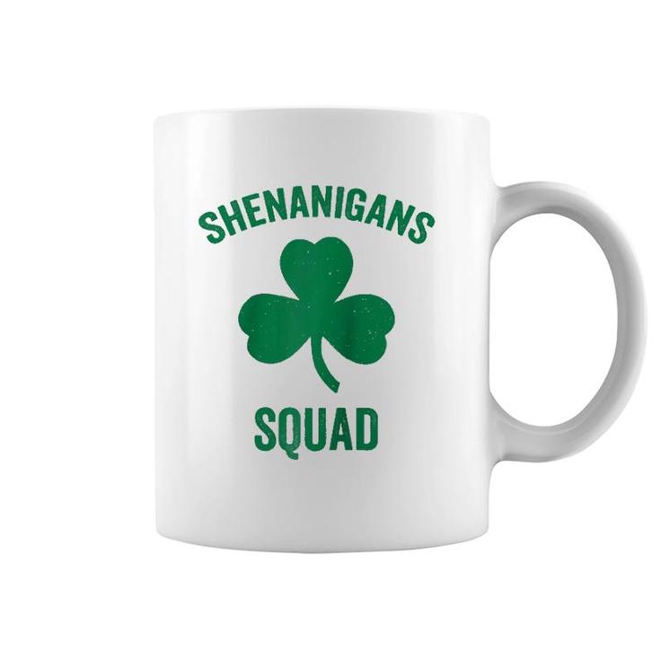 Shenanigans Squad Funny St Patrick's Day Matching Group Gift Raglan Baseball Tee Coffee Mug