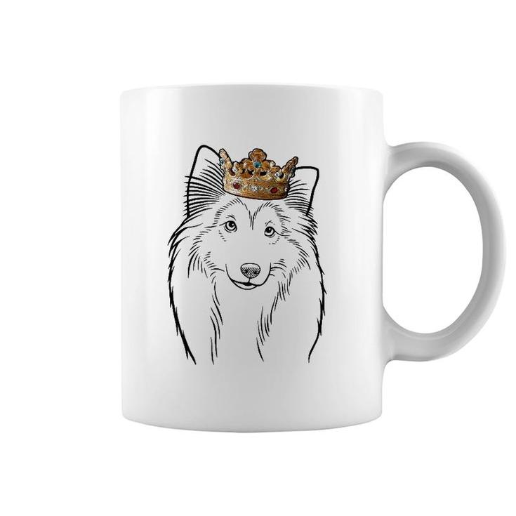 Shetland Sheepdog Wearing Crown Dog Lovers Gift Coffee Mug