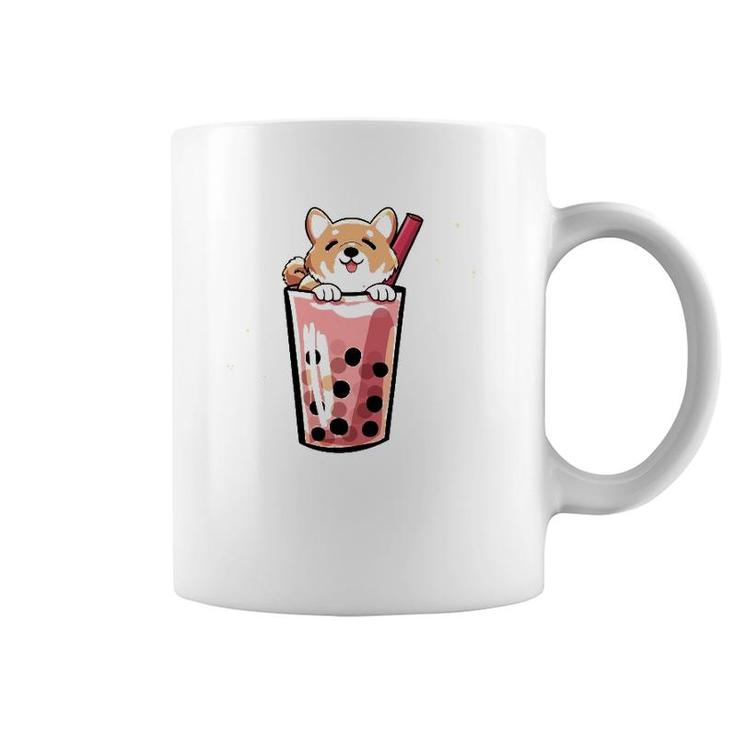 Shiba Inu Boba Bubble Milk Tea Kawaii Japanese Dog Owner Coffee Mug
