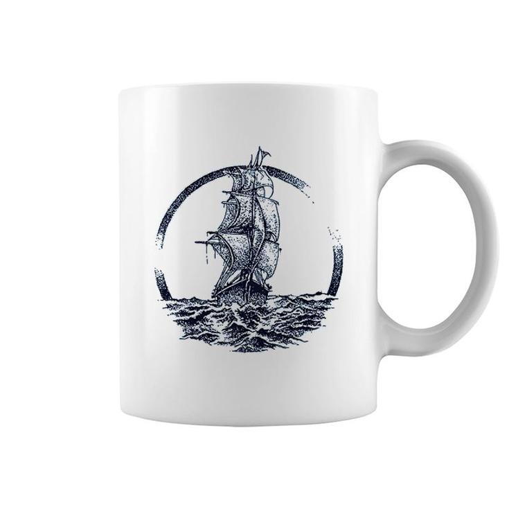 Ship Sailing The Ocean Seas Coffee Mug