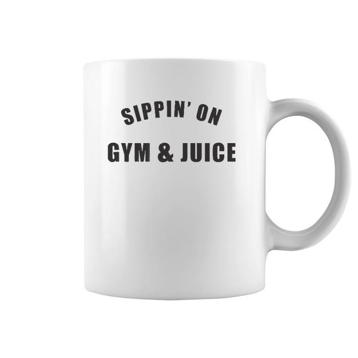 Sippin' On Gym & Juice Funny Workout Gym Coffee Mug