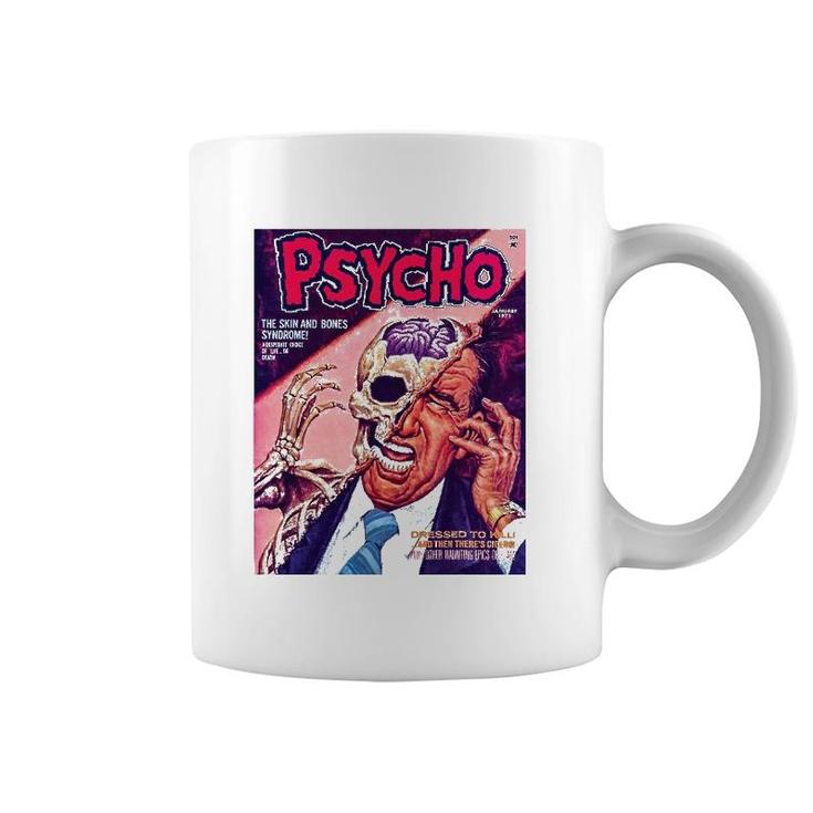 Skull Halloween Horror Vintage Comic Book Retro Funny Scary Coffee Mug