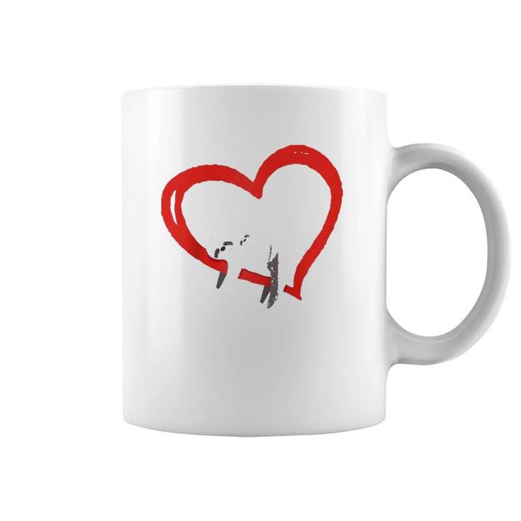 Sloth Valentines Day Womens Sloths Valentine Heart Raglan Baseball Tee Coffee Mug