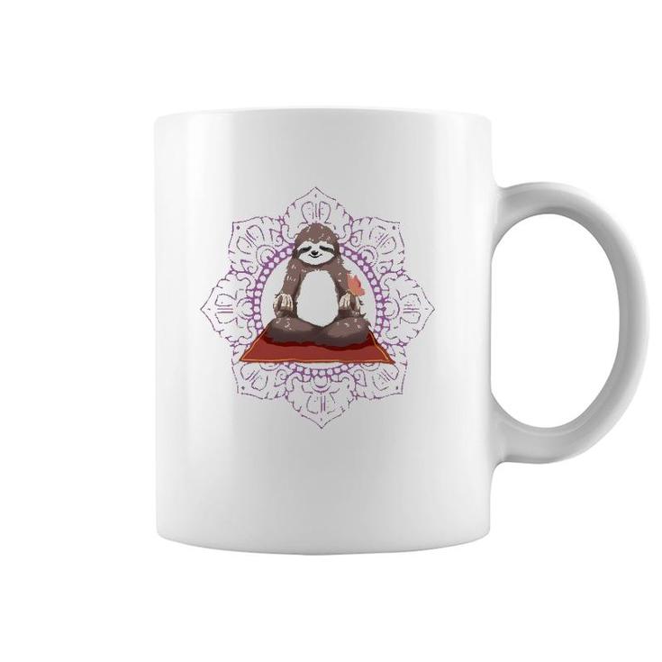 Sloth Yoga Gift I Funny Meditation Workout Tee Coffee Mug