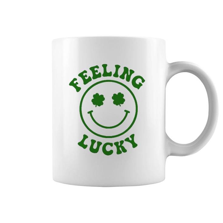Smile Face Feeling Lucky St Patrick's Day Coffee Mug