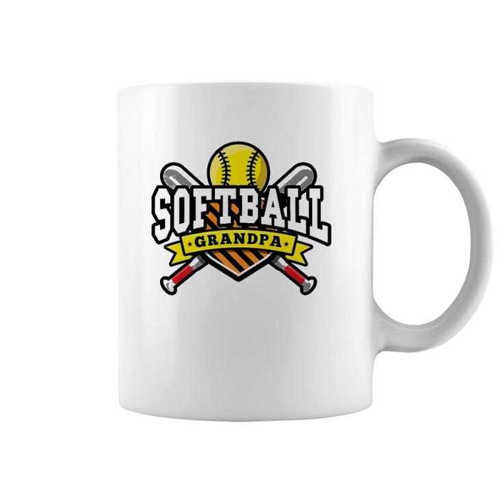 Softball Grandpa Men Women Gift Coffee Mug