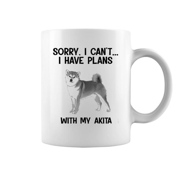 Sorry I Cant I Have Plans With My Akita Coffee Mug