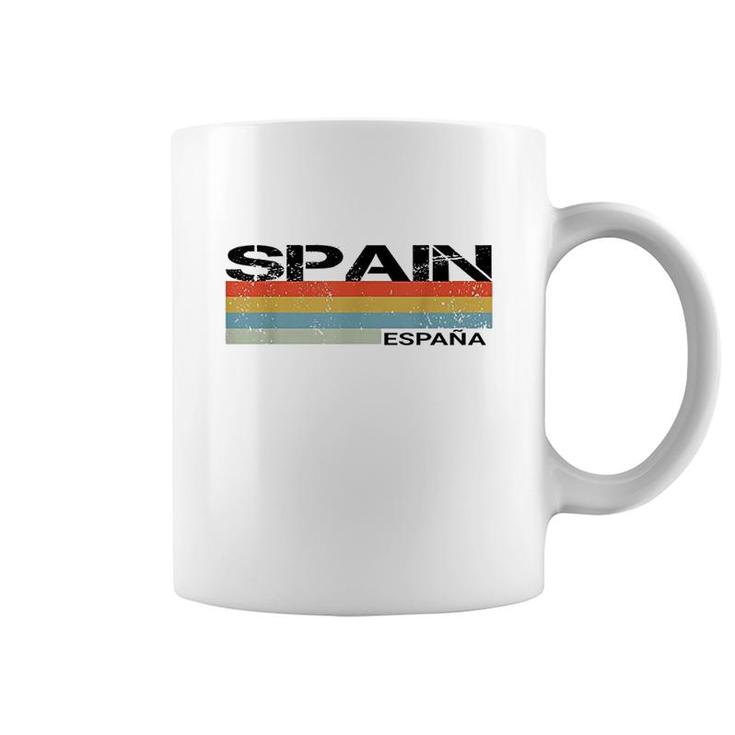 Spain & Spanish Language Espana Retro Vintage Stripes Coffee Mug