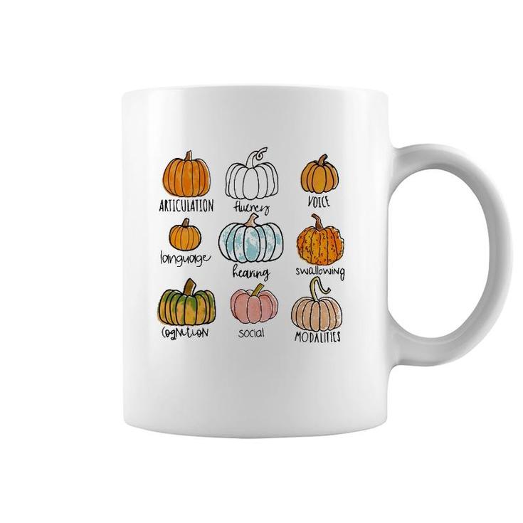 Speech Therapy Halloween Pumpkins For Slp Therapist Coffee Mug