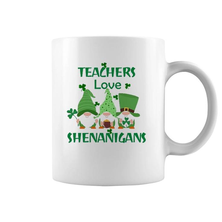 St Patrick's Day S His And Hers Four Leaf Clover Teacher Coffee Mug