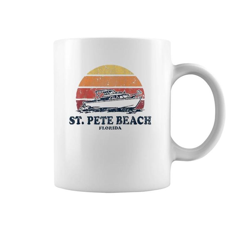 St Pete Beach Fl Vintage Boating 70S Retro Boat Design Raglan Baseball Tee Coffee Mug