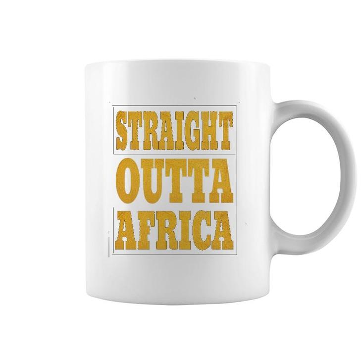 Straight Outta Africa African Black Pride For Women Men Coffee Mug