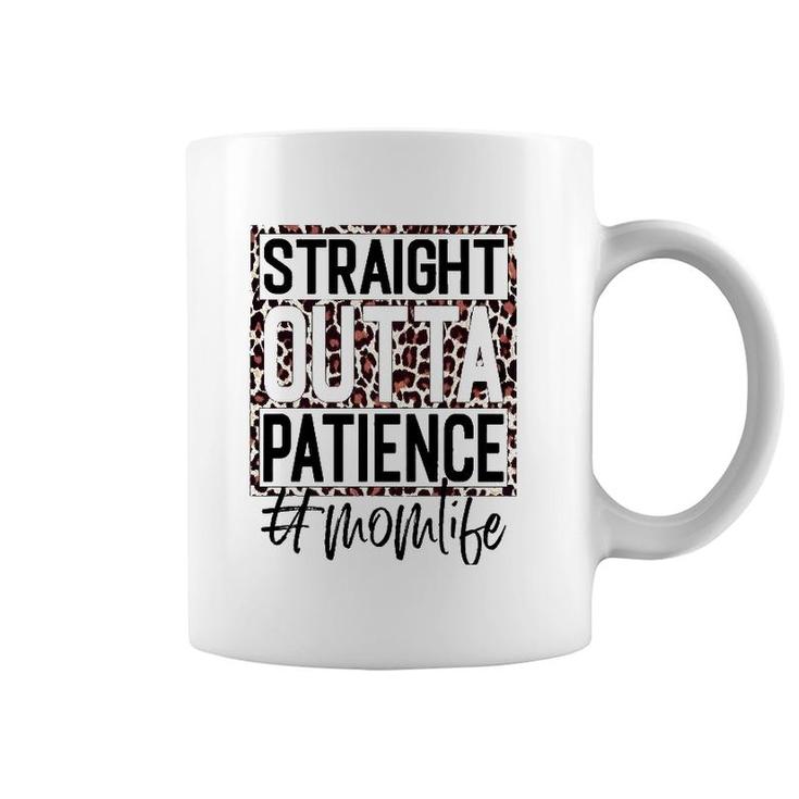 Straight Outta Patience Mom Life Leopard Plaid Mother's Day Coffee Mug