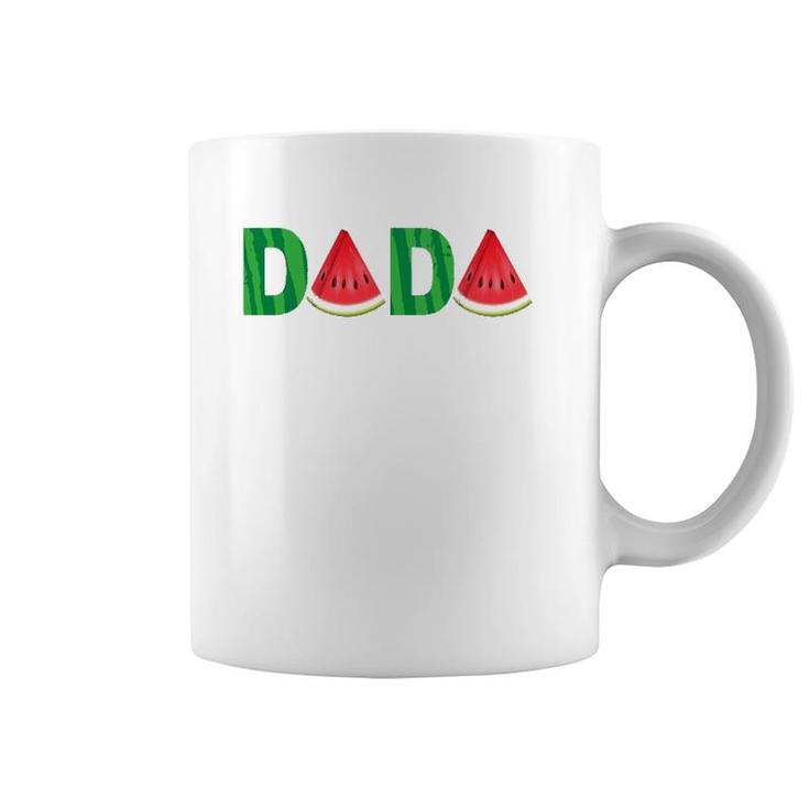 Summer Dad Dada Watermelon One In A Melon Party Daddy Coffee Mug