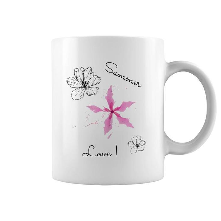Summer Love Floral Gift Coffee Mug