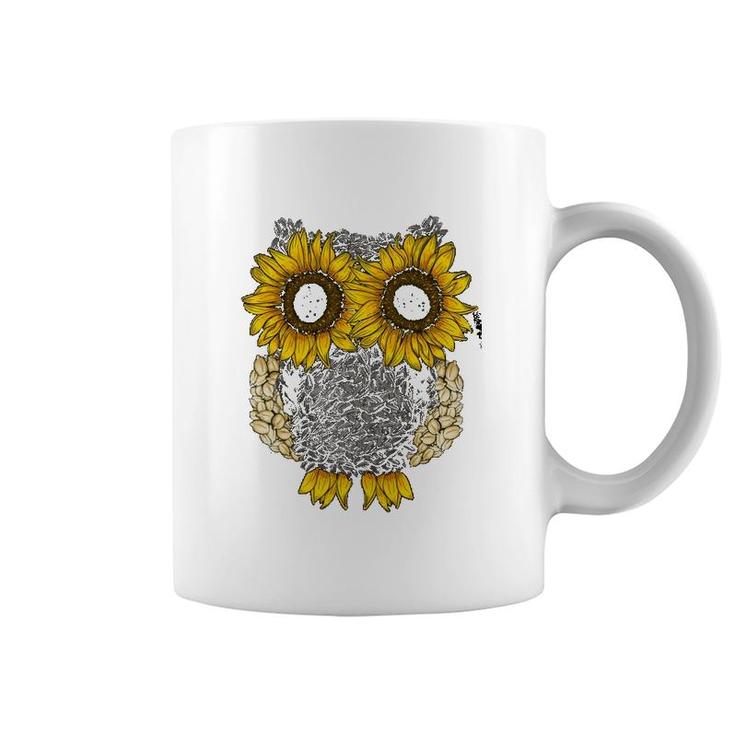 Sunflower Seeds Owl Coffee Mug