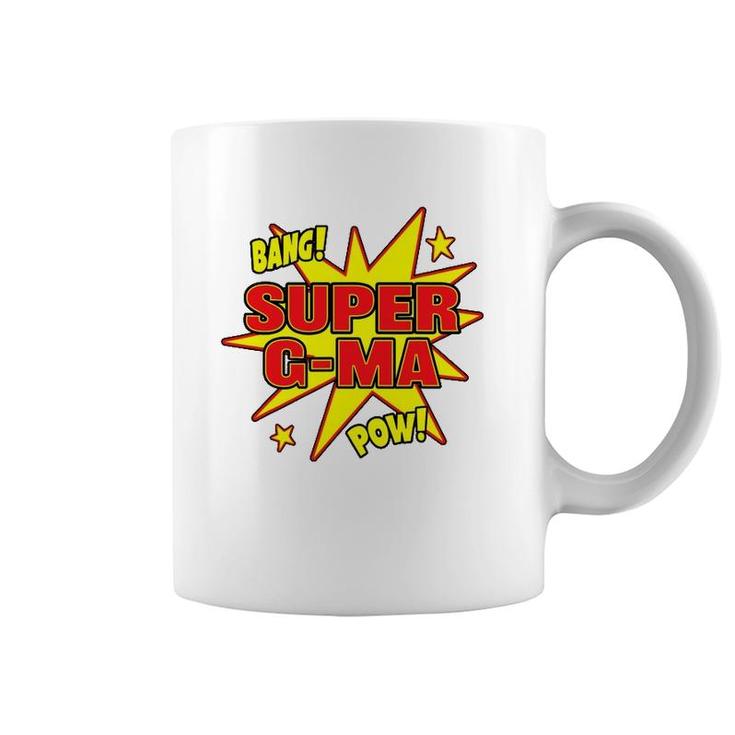 Super G Ma Super Power Grandma Grandmother Hero Coffee Mug