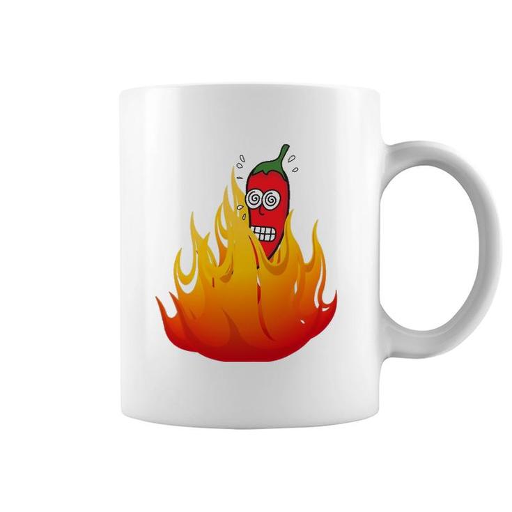 Super Hot Pepper Eating Contest Ghost Peppers Coffee Mug