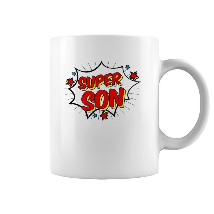 Superhero Super Son Matching Family Superhero S Coffee Mug