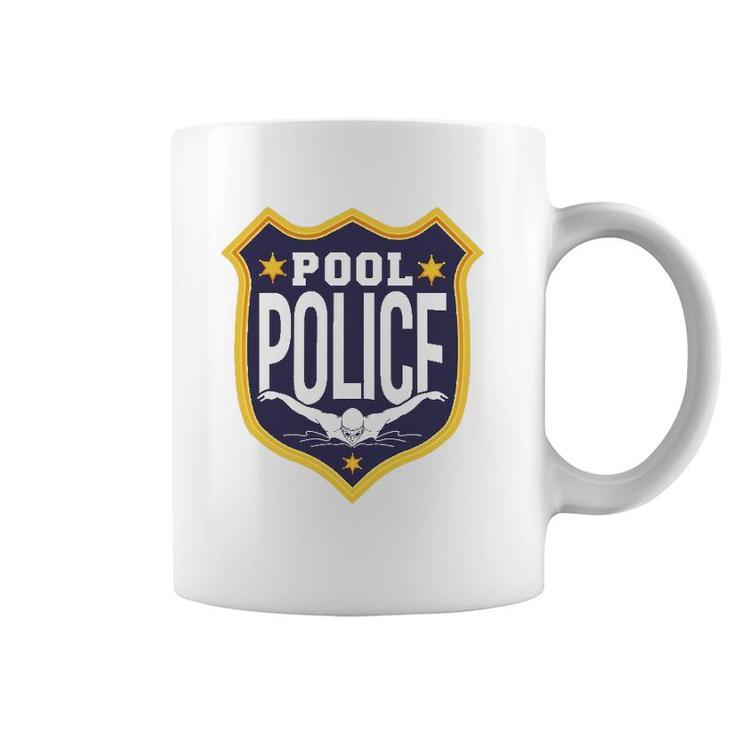 Swimming Swimmer Swim Pool Police Coach Dad Coffee Mug