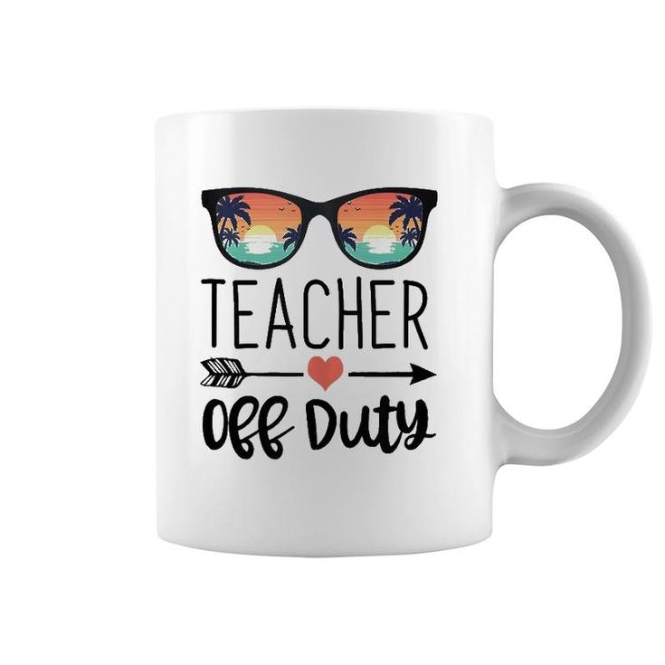 Teacher Design Sunglass Teacher Off Duty  Coffee Mug