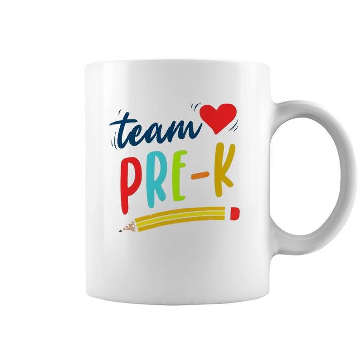 Team Pre-K Preschool Teacher Student First Day Of Pre-School Coffee Mug