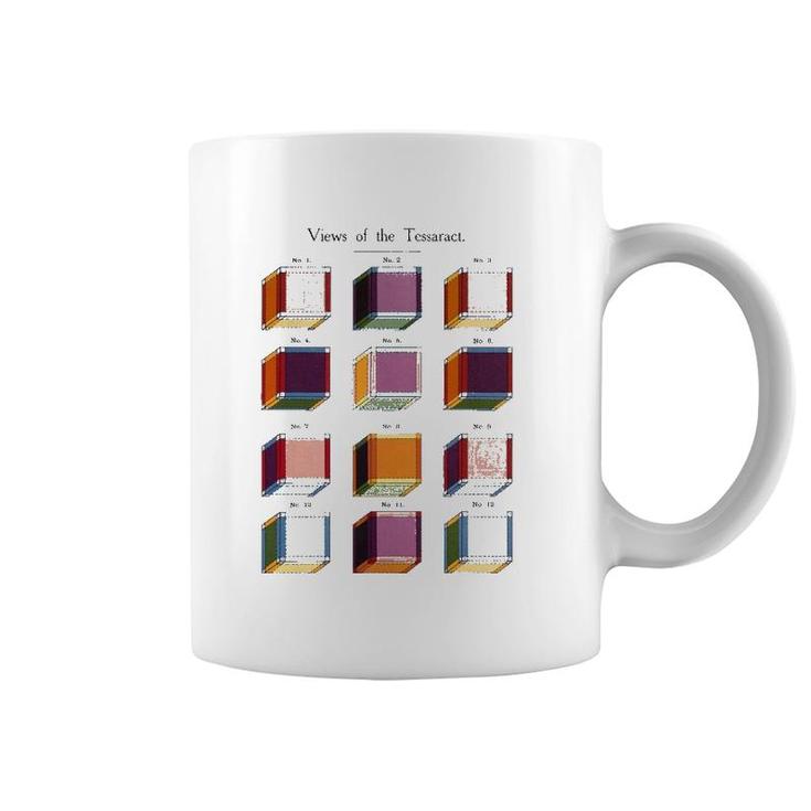 Tesseract Hypercube Math Teacher Student Geometry Cube Coffee Mug