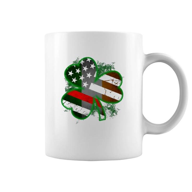 Thin Red Line St Patrick's Day Honoring Firefighters Coffee Mug