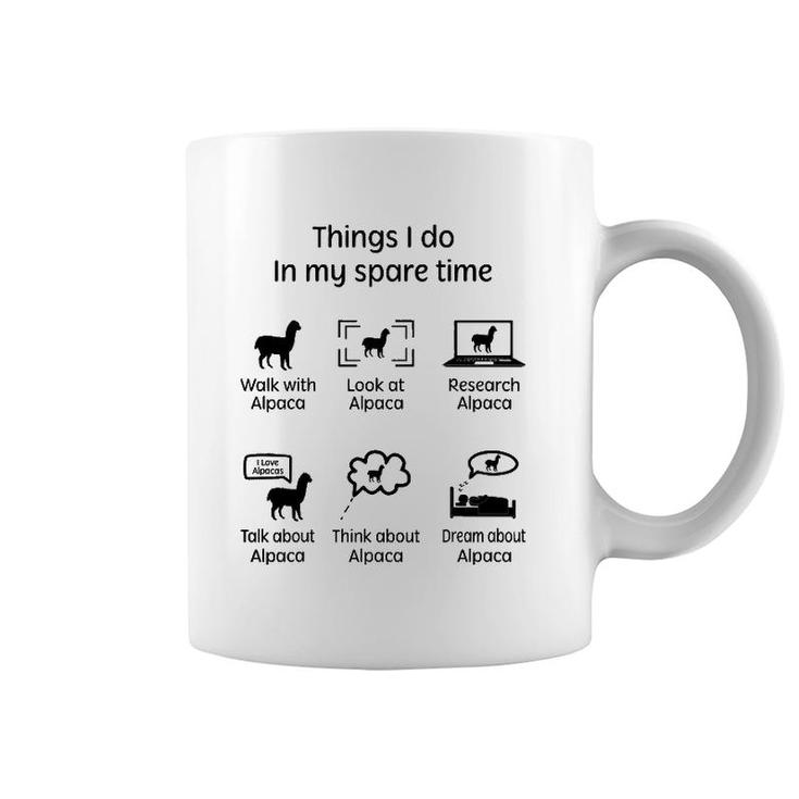 Things I Do - Alpaca Lover Gift Coffee Mug