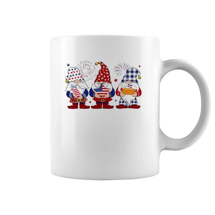 Three Gnomes 4Th Of July Independence Day American Flag Gift Coffee Mug