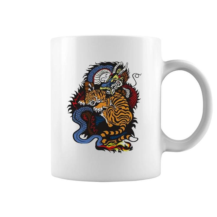 Tiger Vs Dragon Lovers Gift Coffee Mug