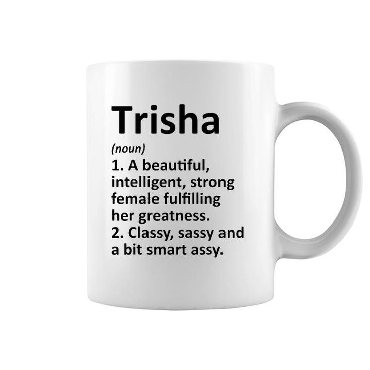 Trisha Definition Personalized Name Funny Christmas Gift Coffee Mug