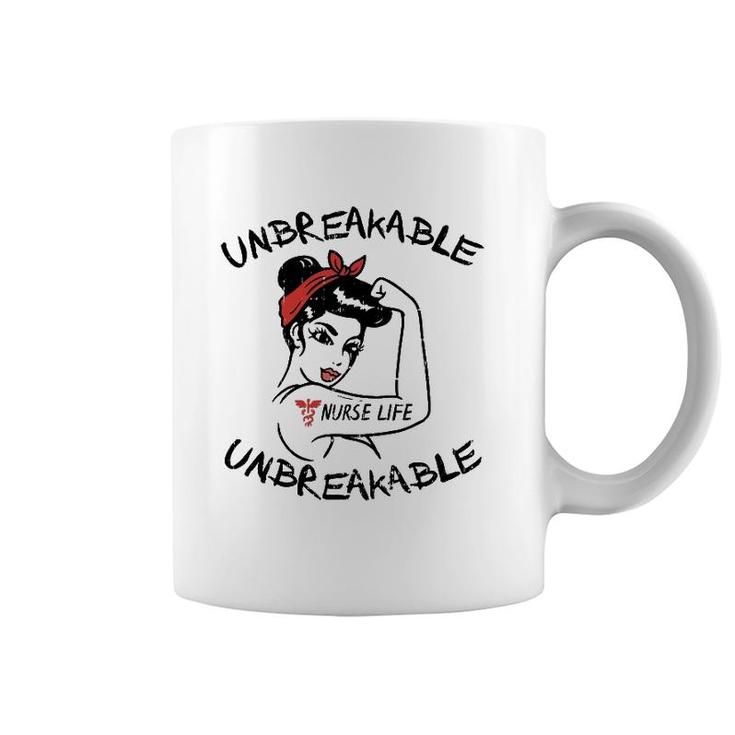 Unbreakable Nurse Life Er Rn L&D Icu Nursing Women Gift Coffee Mug