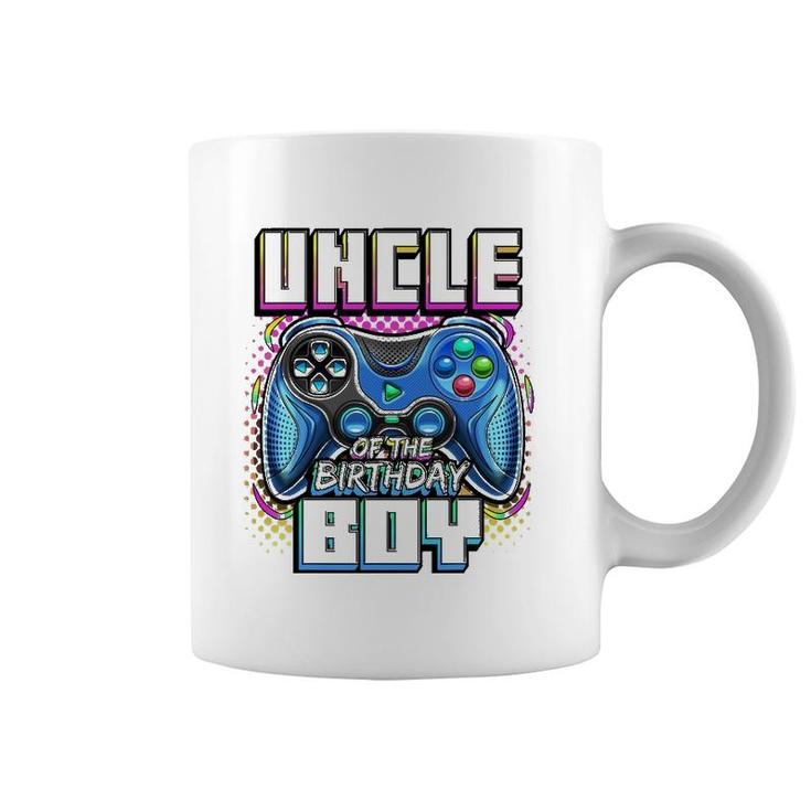 Uncle Of The Birthday Boy Matching Video Game Birthday Party Coffee Mug