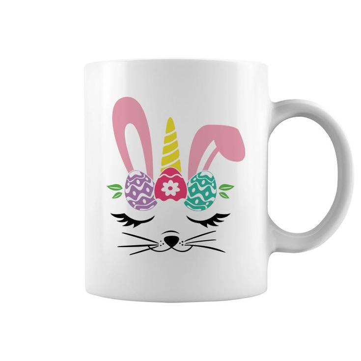 Unicorn Bunny Cat Eggs Hunt Happy Easter Day Coffee Mug